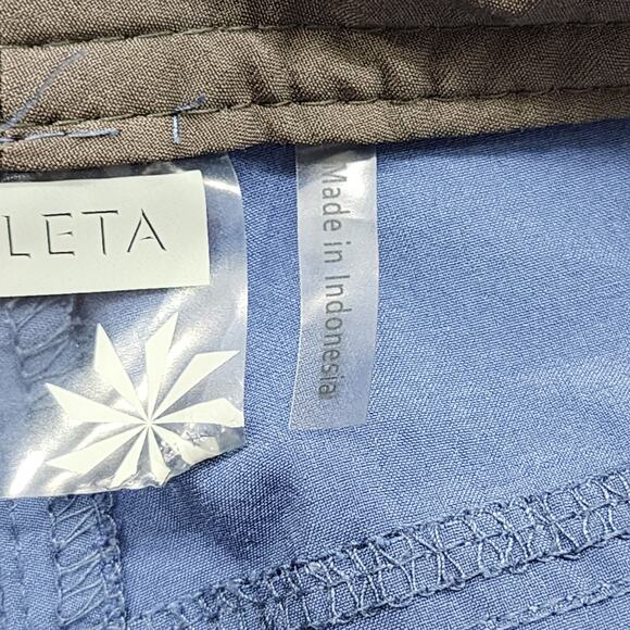 Athleta Pants Womens 6 Blue Low Rise Dipper Cargo Capri Drawstring Hem Hiking - Picture 6 of 13